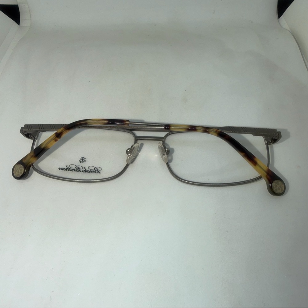 Brooks Brothers Silver Rectangular Eyeglasses - image 4